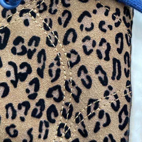 Adidas Nizza HI RF Camo-Leopard-Plaid-Blue Suede high top sneakers. M6.5/W8.5. - Picture 9 of 10